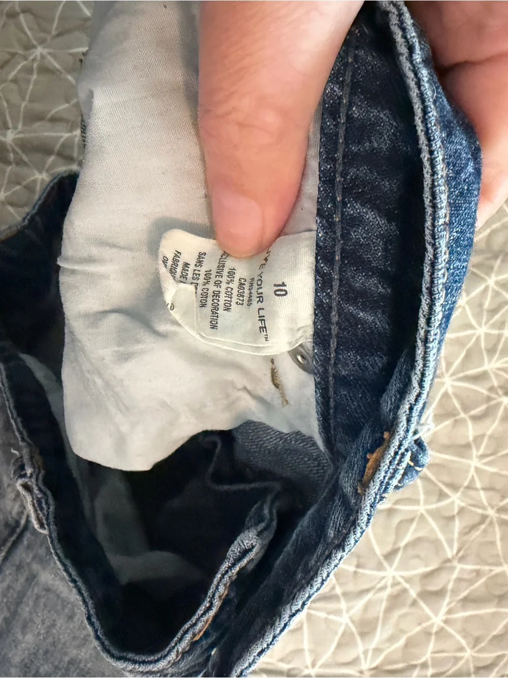 American Eagle Distressed Blue Denim Micro Shorts Size 10